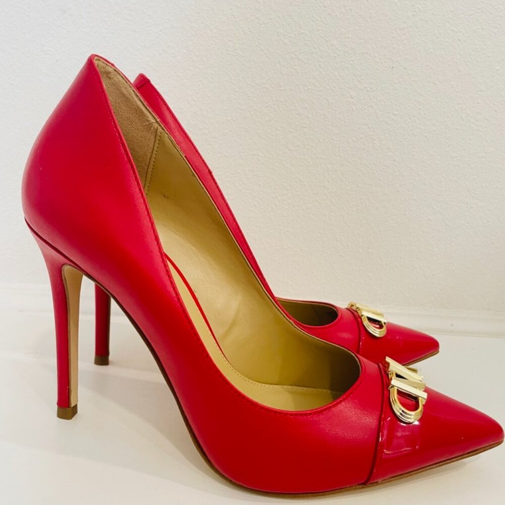 Gorgeous Michael Kors Stilettos in Firehouse Red! Never worn!!!